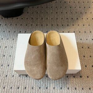 The Row Women’s Tan Suede Loafers